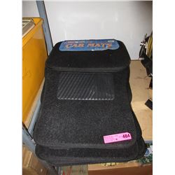 3 Sets of black car mats - new