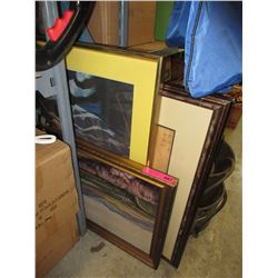 3 Framed artworks