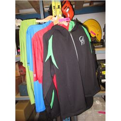 3 New polo shirts & a hoodie - size M.
