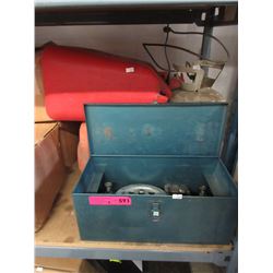 Jerry cans & tool box - used