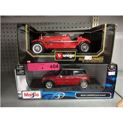 2 Scale model cars