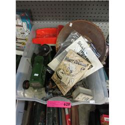 Tote of assorted new & used goods