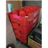 Image 1 : 4 Plastic Coca-Cola trays