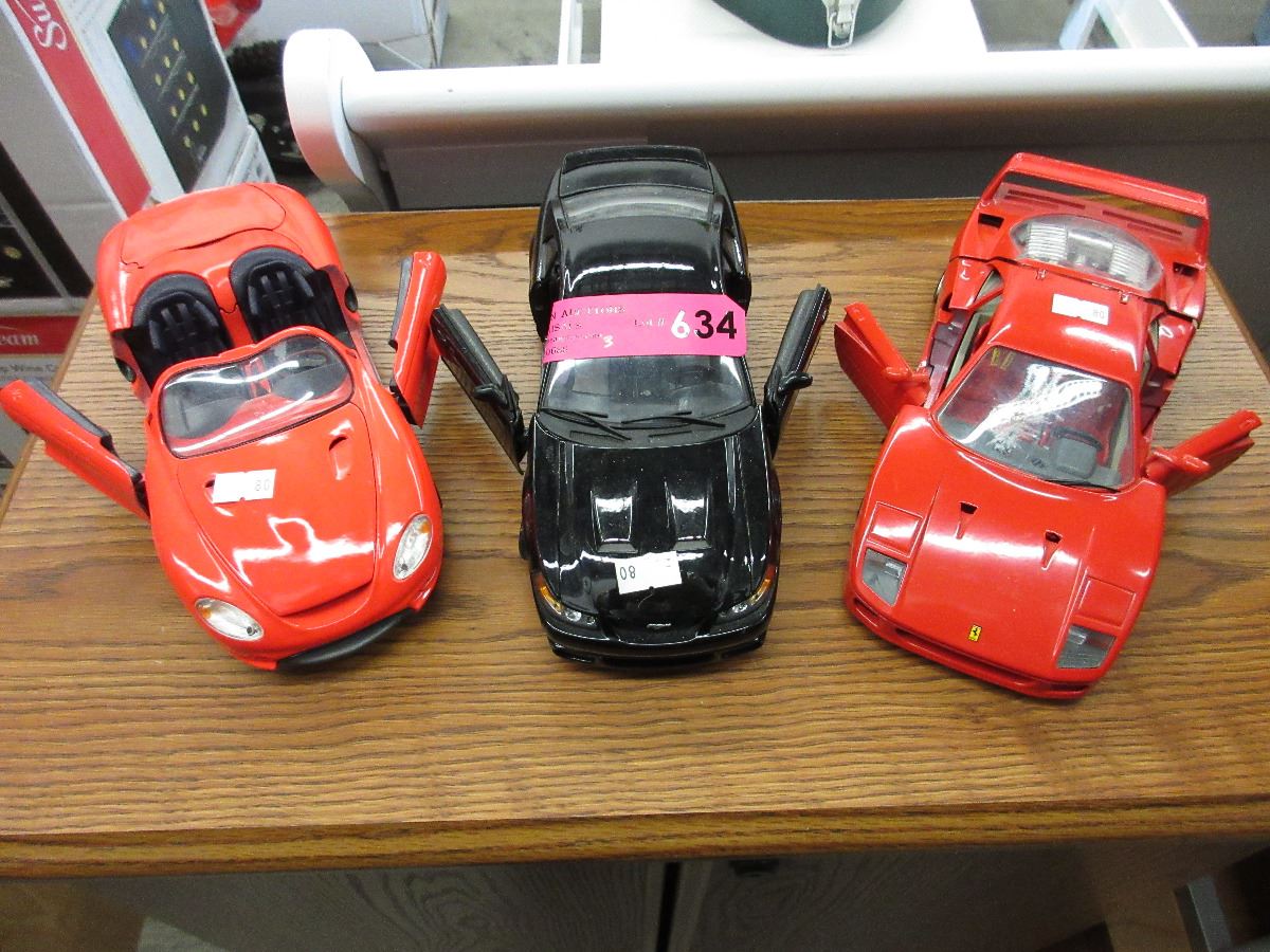 Scale model muscle cars used