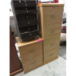2 Letter size filing cabinets
