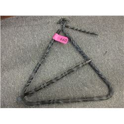 Wrought iron triangle bell