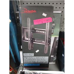 Titling TV wall mount & component shelf
