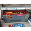 Image 1 : Metal tool box & contents - used