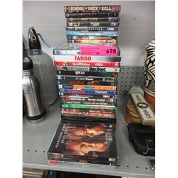 45 Movie DVDs - used