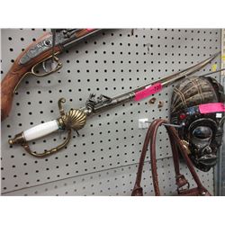 Replica Sword with Imitation Gun attachment - used