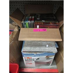 Used DVDs & a paper shredder
