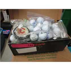 Autographed golf ball collection