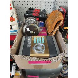 Fishing reel & other used household goods