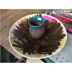 Begay "Navajo" vase & ceramic bowl