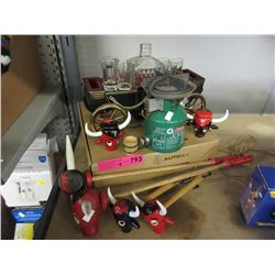 Bull head salt & pepper shakers & more