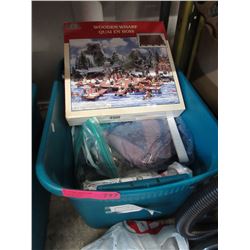 Curtains & table clothes - used