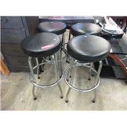 4 Used swivel stools