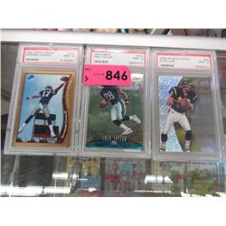3 Graded 1998 NFL Cards