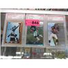 Image 1 : 3 Graded 1998 NFL Cards