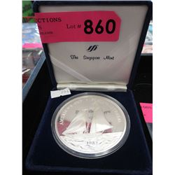 5 Ounce -  .999 Silver 1987 America's Cup coin