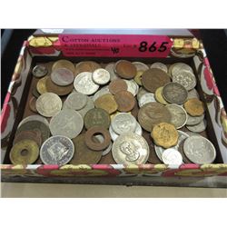World coins, tokens & currency - 40 Pieces