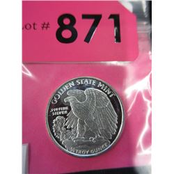 1/4 Troy oz. Fine Silver Liberty round