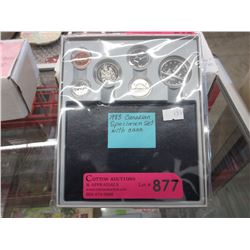 1983 Canadian specimen set with case