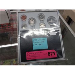 1985 Canadian specimen set with case