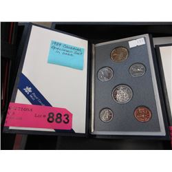 1989 Canadian specimen set in case