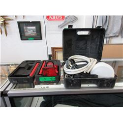 Hand held paint sprayer & hydraulic jack