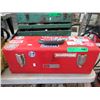 Image 1 : Metal toolbox & contents - used