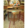 Image 1 : Wood half moon table - used