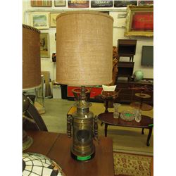 Vintage folk art lamp