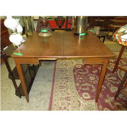 Vintage Walnut Extension Table W/Leaf
