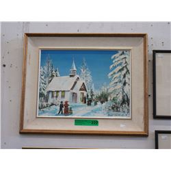 Hans Friedrich painting on board