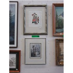 Framed "Squamish Nation" Logo & bear art card