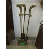 Image 1 : Brass fireplace tools - used