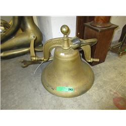 Vintage Cast Metal Bell Complete With Hanger