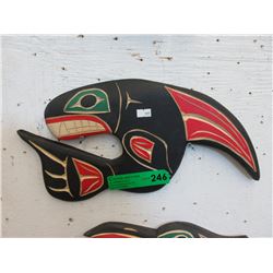 Laurence Andrews signed wall plaque "Killer Whale"