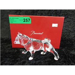 Baccarat crystal Zodiac dog
