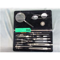 Vintage German geometry set & more