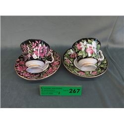 2 Royal Albert teacup & saucer sets