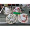 Image 1 : 4 English teacup & saucer sets