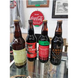 4 Collectible bottles of beer & porter