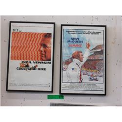 2 Vintage 1971 framed lobby cards