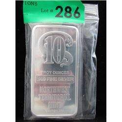 Rare - 10 Troy Oz. North West Territorial Mint Bar