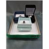 Image 2 : 3 Sterling Silver Estate Rings set with Gemstones
