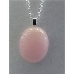 New .925 Silver Custom-Made Morganite Necklace Set
