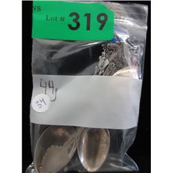Scrap Sterling Silver Lot. - 44.0 grams.