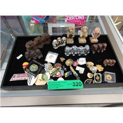 Monkey figurines & collectible pins